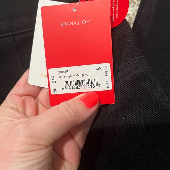 NWT: Spanx Jean-ish Cropped Leggings - Picture 6 of 6